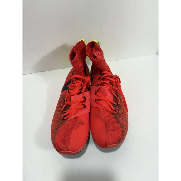 Nike Zoom Victory 4 XC 878804 600 Red 10 Spike Flyknit Track Running Shoes Mens - Picture 2 of 8